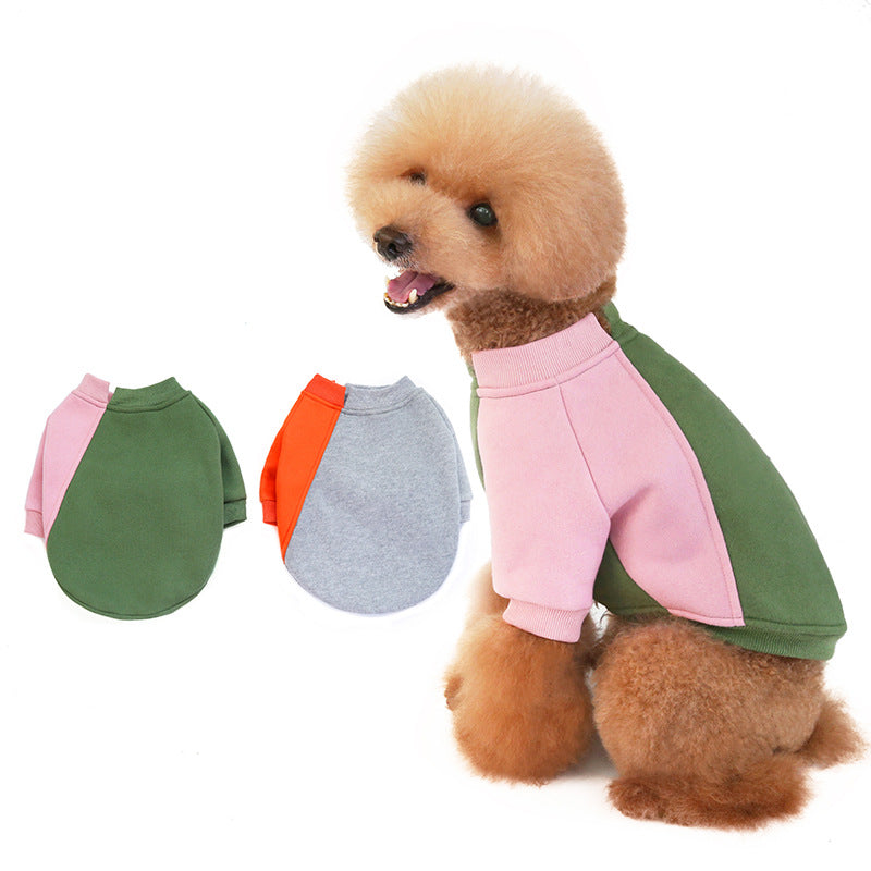Fleece Soft Touch Pet Sweater with Contrast Stitching