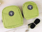 Dog Backpack Harness with Leash Set, Adjustable Canvas Self-Carrier Bag for Small Dogs and Cats, Travel and Walking Pack