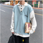 New Ins Couple Loose Sweater for Men