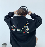 Casual Printed Round Neck Sweater for Men and Women