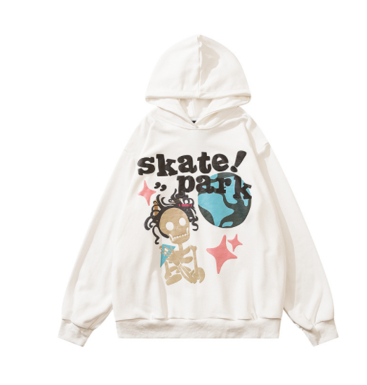 Retro High Street Hoodie with Hip Hop Cartoon Print | Streetwear