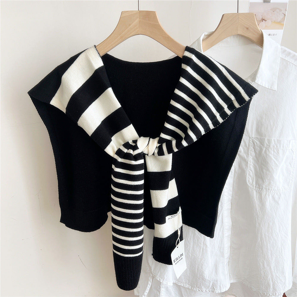 Knitted Women’s Wrap Scarf for Spring and Fall