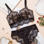 New Mansa Seamless Lace Red Bra Set for Women
