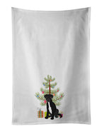 Pit Bull Black #1 Christmas Kitchen Towel Set of 2