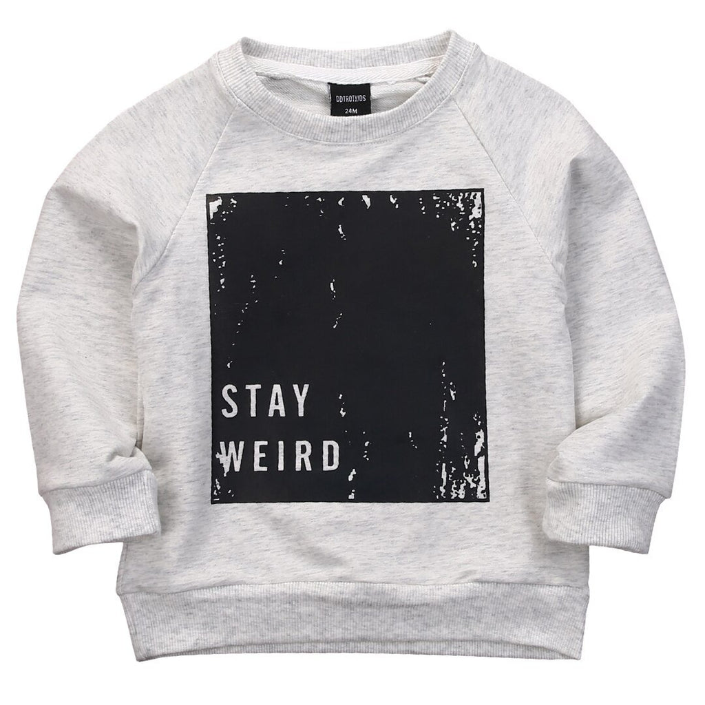 Kids' Sports Letter Printed Sweater for Spring & Autumn