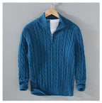 Loose Zip Knitted Pullover Sweater | Streetwear