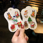 Christmas Cartoon Brooch, Cute Cardigan Pin