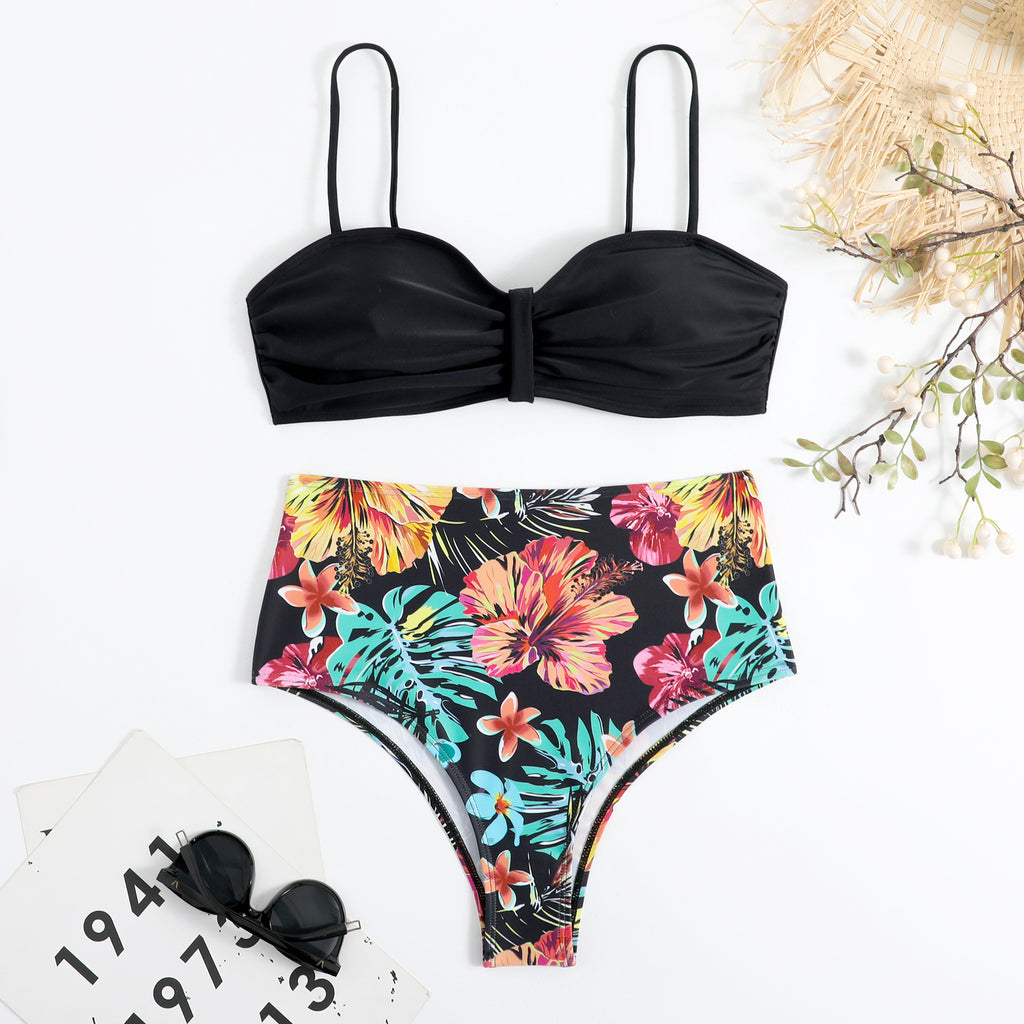 2023 Women's High-Waisted Multi-Color Bikini Set