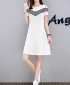 2019 Summer Women's Fashion Slim Fit Off-Shoulder Dress