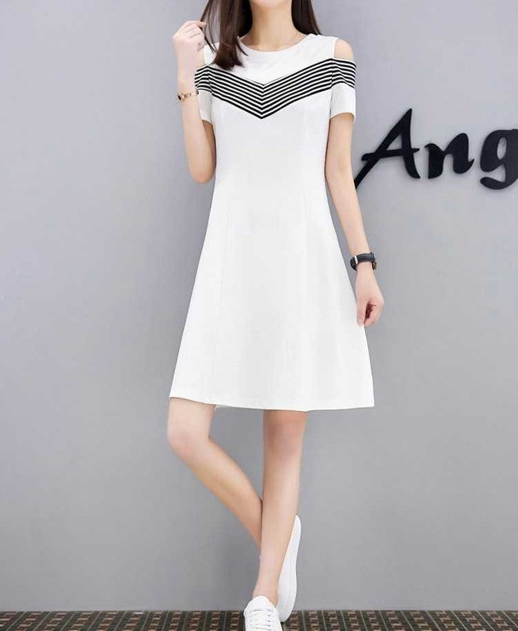 2019 Summer Women's Fashion Slim Fit Off-Shoulder Dress