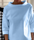 Women's Fleece Cotton-Polyester Long Sleeve Turtleneck