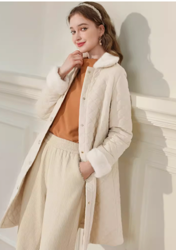 Mink-like Collar Women's Winter Cotton Padded Coat