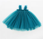 Girls' Spaghetti Strap Tulle Princess Dress
