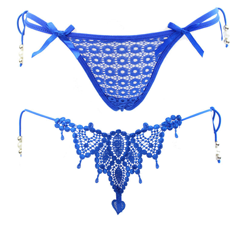 Lace and Hollow T-Back Panties