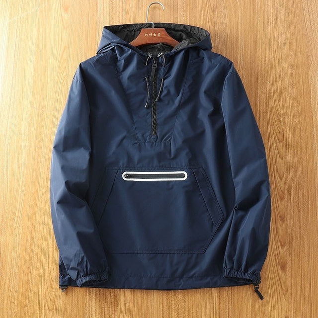 Men's Spring Windproof Waterproof Hooded Jacket