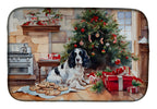 English Springer Spaniel Christmas Cookies Dish Drying Mat