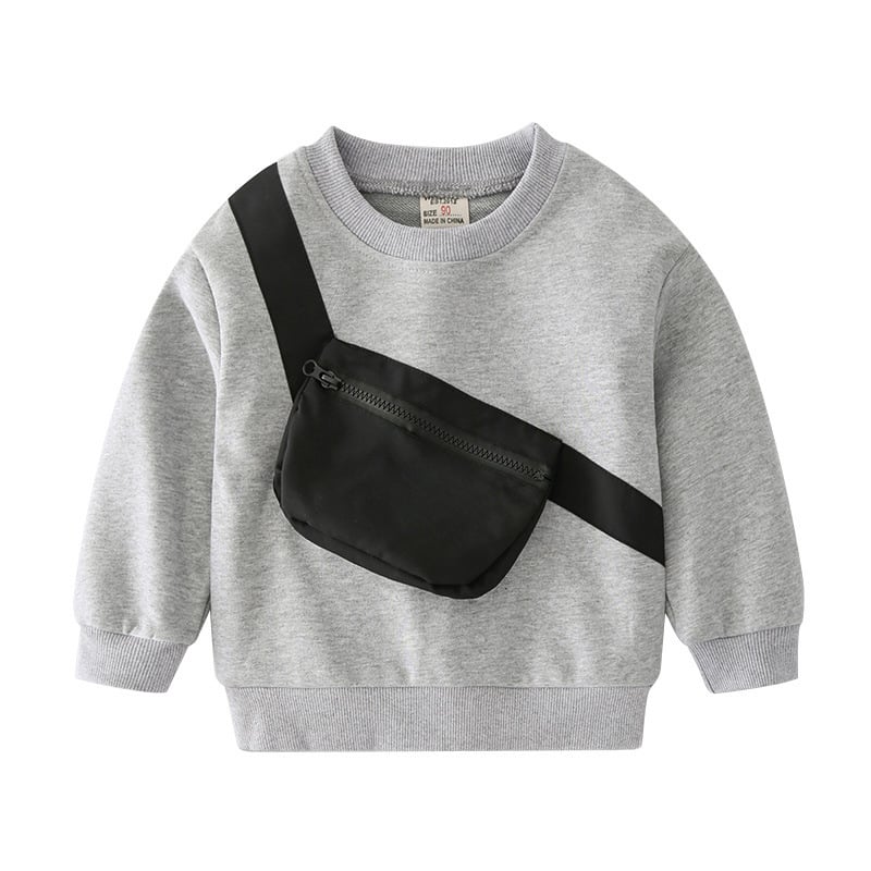 Boys' Long Sleeve Round Neck Pullover Sweater | Streetwear