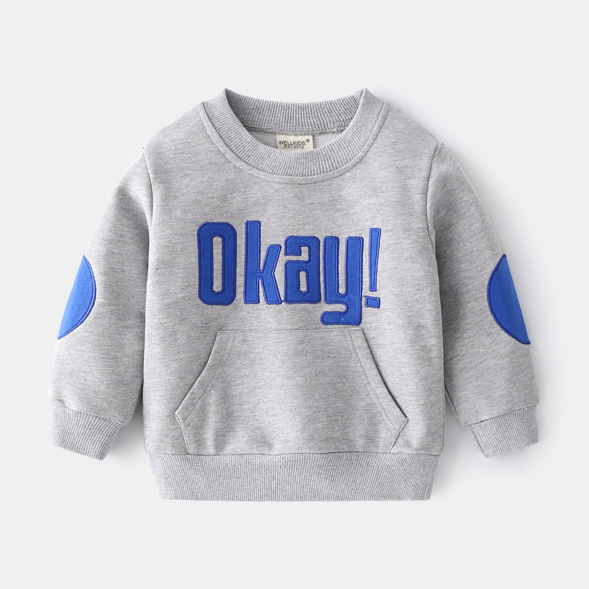Trendy Boys English Print Pullover Long Sleeve Sweatshirt | Streetwear