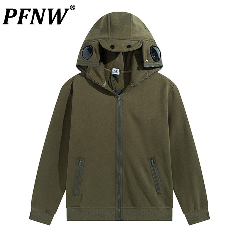 PFNW Autumn Men's Casual Hooded Spliced Hoodie 28A3524 | Streetwear