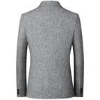 Men's Thin Blazer Jacket - Solid Business Casual, 4XL