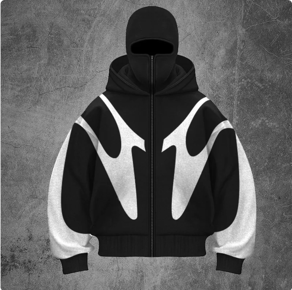 Trendy Hooded Zipper Cardigan