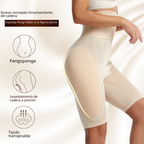 High-Waisted Body Shaping Panties with Butt Pads