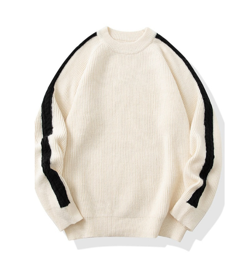 Men's Casual Round Neck Pullover Sweater | Streetwear