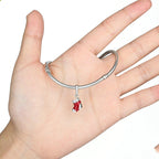 Red Christmas Stocking Boot Pendant (Small)