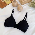 Seamless Knitted Bralette with Triangle Cups