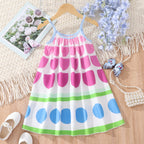 2023 Hot Selling Girls' Summer Rainbow Dress