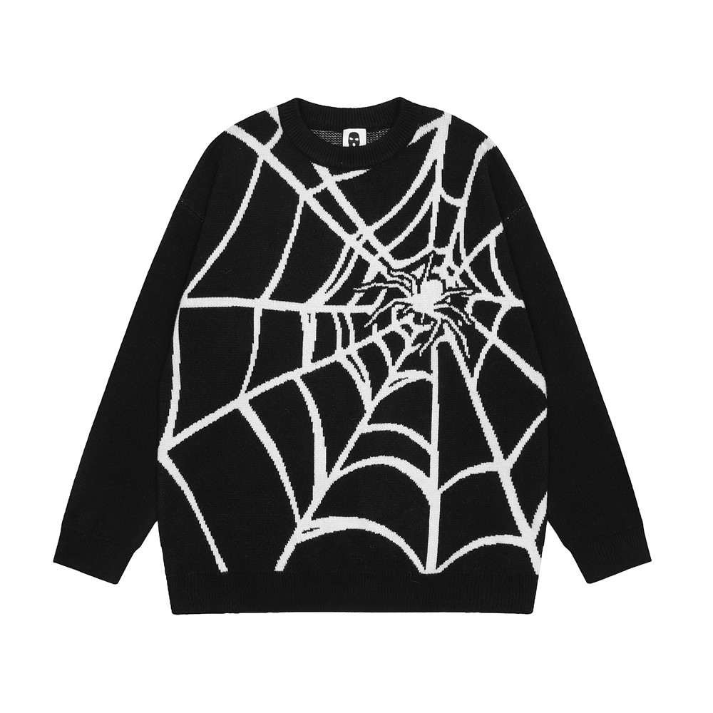 Spider Web Knitted Sweater