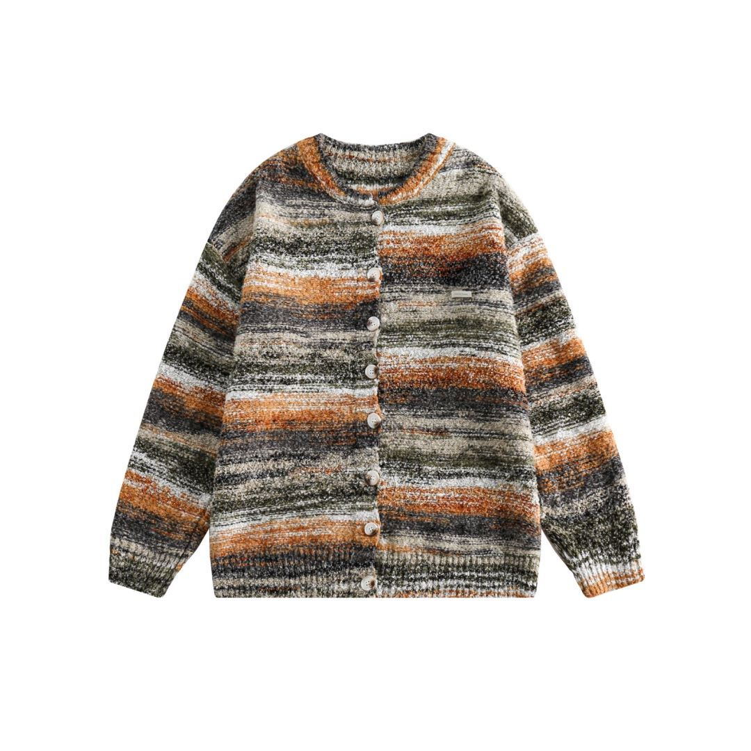 Harajuku Style Gradient Knitted Cardigan Sweater Coat