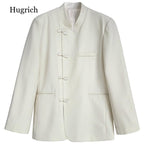 Retro Stand Collar Suit Coat for Women - 2022 Design