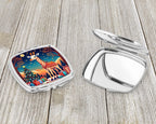 Giraffe Christmas Compact Mirror