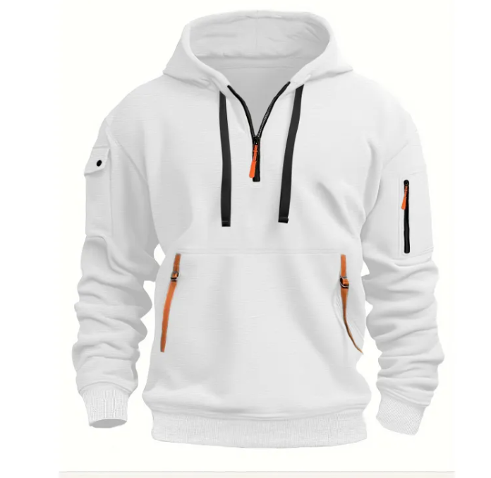 Cotton Dropped Shoulder Hooded Sweatshirt | Streetwear