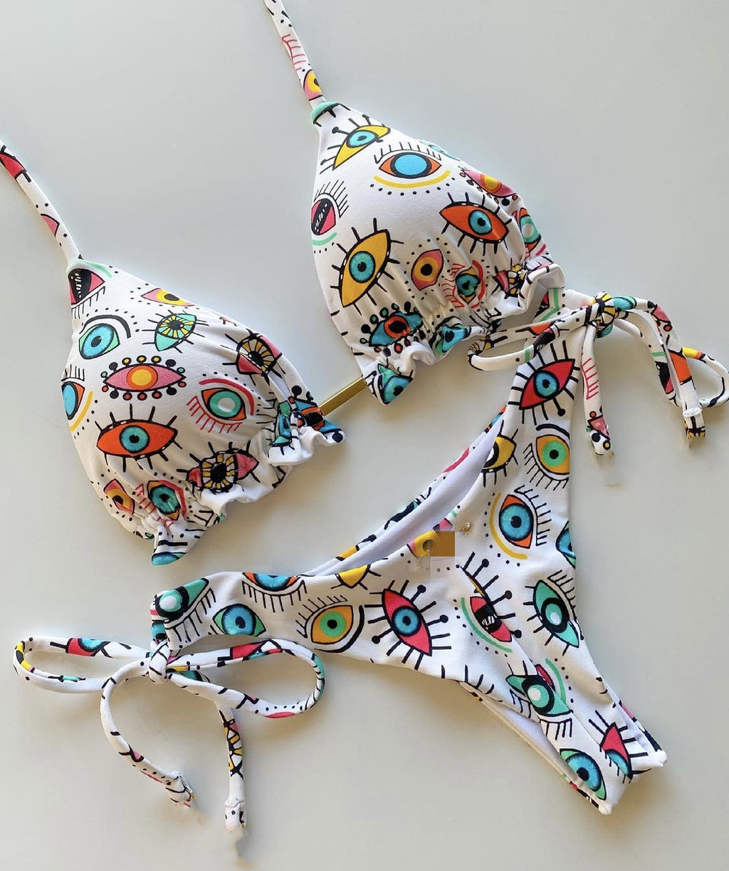 2022 Women's Printed Split Bikini Swimsuit (Brazil)