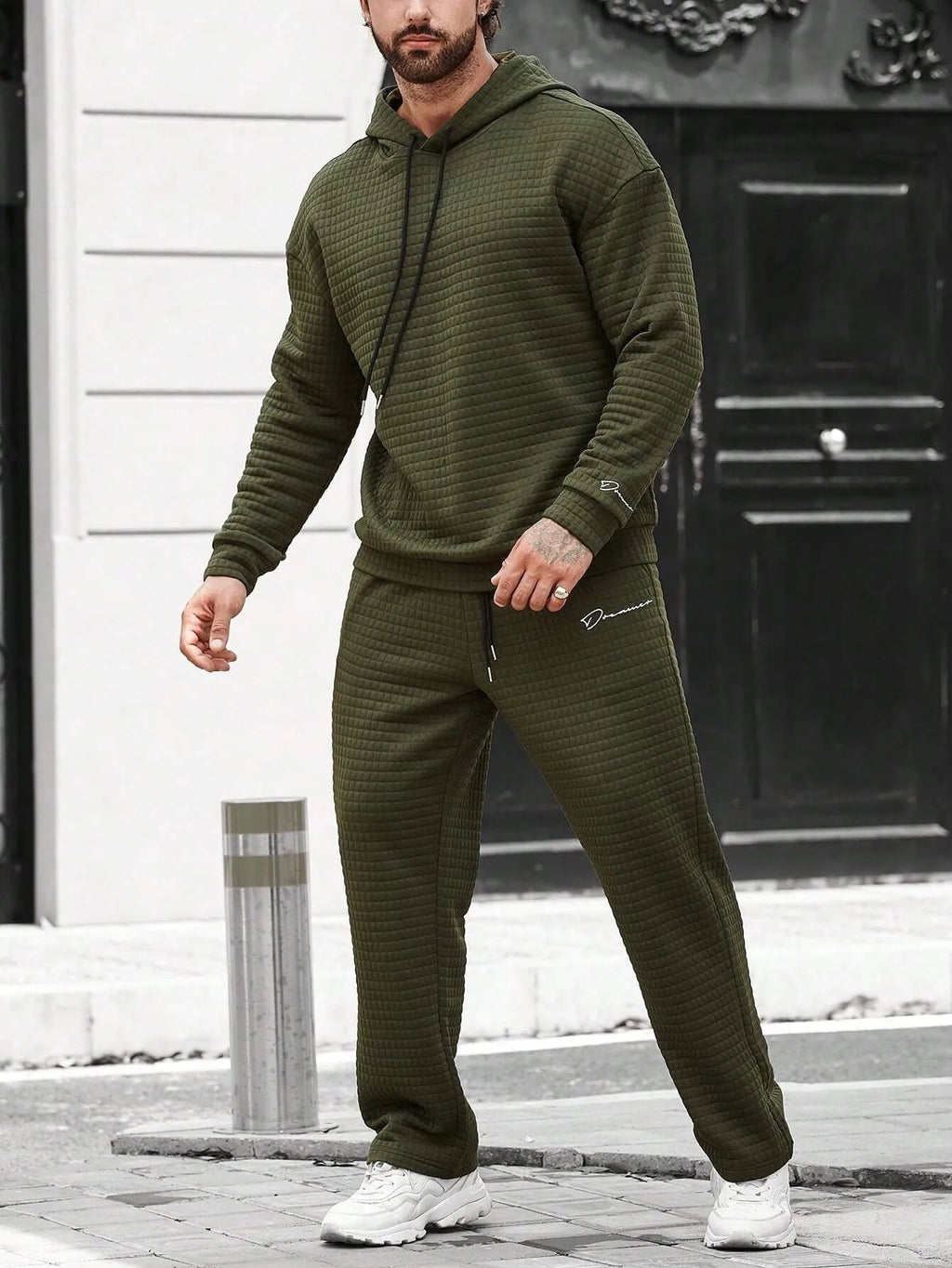 Casual Top Loose Hoodie Set | Streetwear