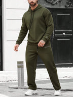 Casual Top Loose Hoodie Set | Streetwear