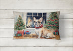 French Bulldog Christmas Throw Pillow