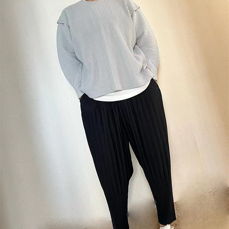 Men's Casual Loose Long Sleeve Round Neck Sweater