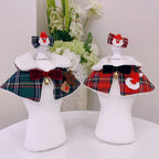 Pet Christmas Scarf and Cape Apparel