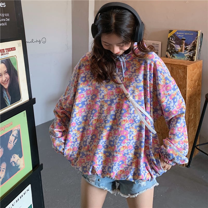 Floral Embroidered Hoodie | Streetwear