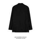 Black Suit Jacket - Men's Casual Loose Blazer Outerwear