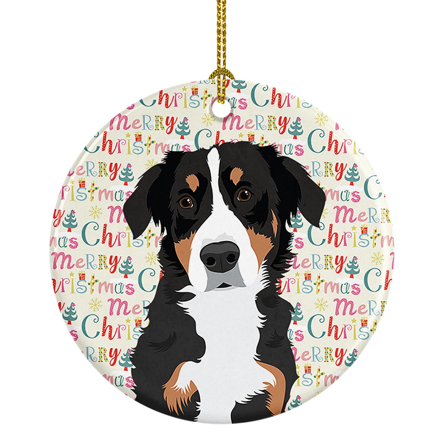 Bernese Mountain Dog Puppy #2 Christmas Ceramic Ornament
