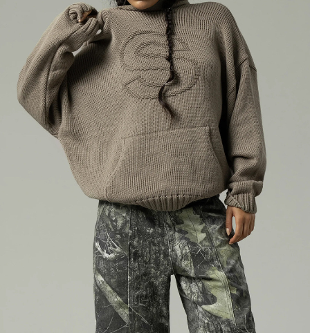 Hooded Pullover Sweater for Women with Pockets | Streetwear