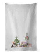 Corgi Tricolor and Puppy with Christmas Wonderland Kitchen Towel Set of 2