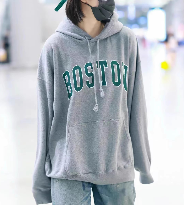 Retro Letter Print Hooded Sweater for Couples