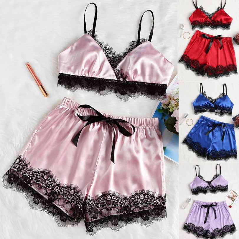 2018 Hot Selling Sexy Lace Lingerie Sleepwear Set