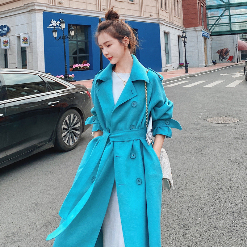 Women's Mid-length Double-sided Woolen Coat