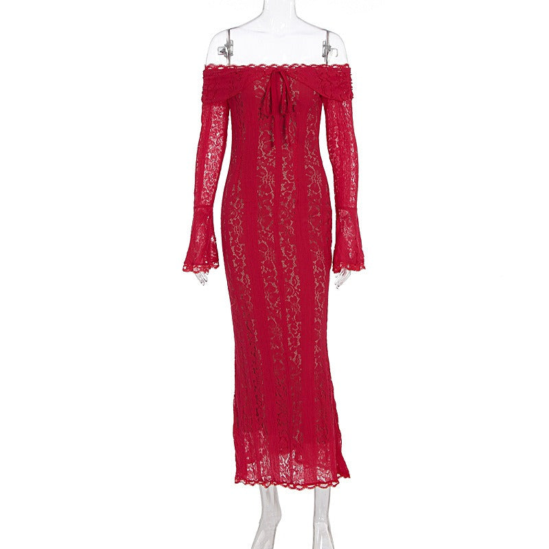 Fairy Off-Shoulder Lace Tube Top Dress